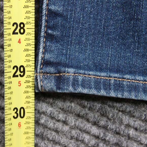 Levi's 720 Jeans Womens 30x30 Blue High Rise Super Skinny Distressed - Picture 10 of 11